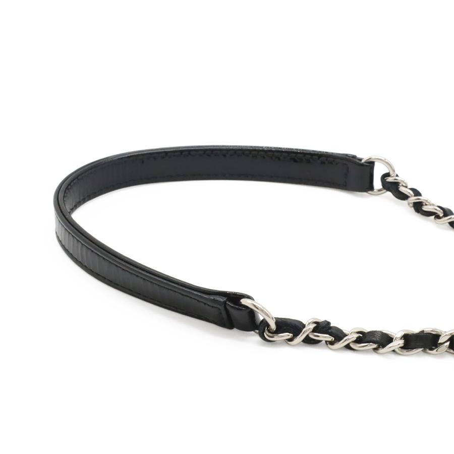 CHANEL シャネル レゴボーイ プラスチック ココマーク ボーダー チェーンショルダーバッグ ポシェット レザー ブラック 黒 ホワイト | CHANEL | 04