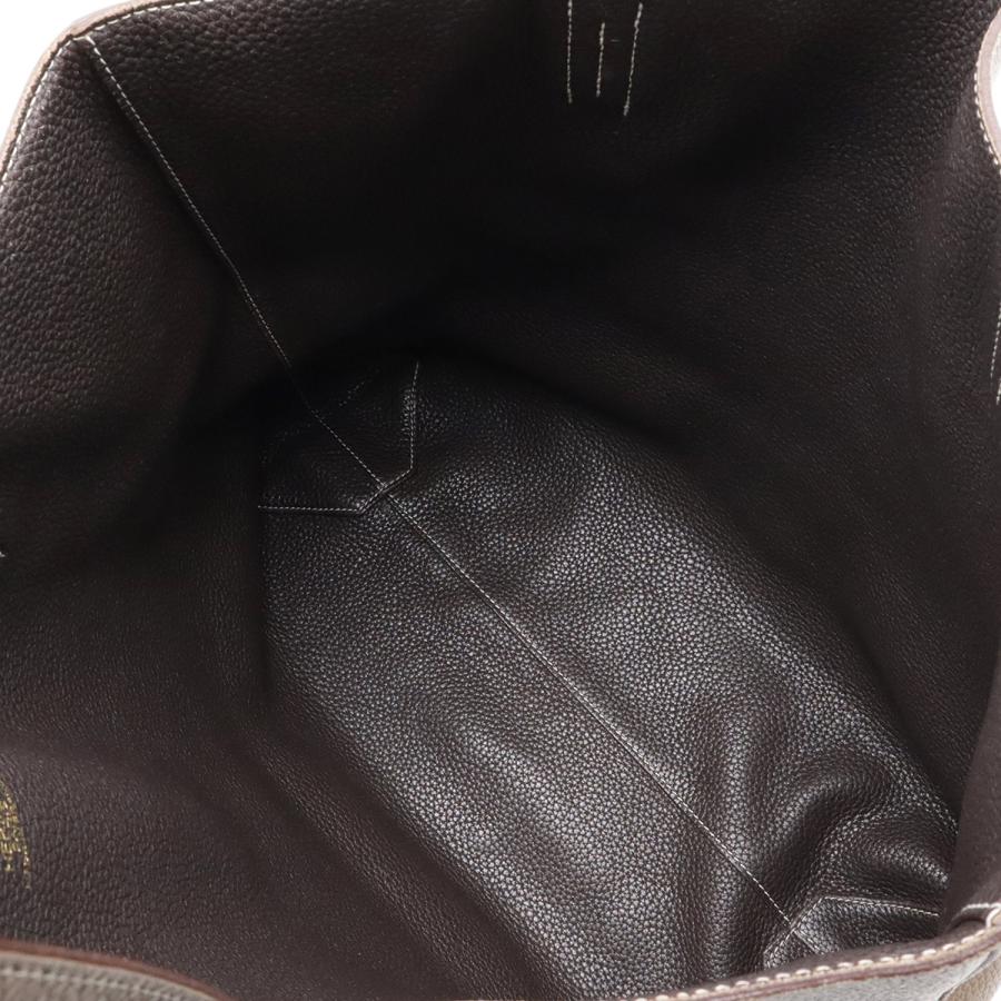HERMES エルメス ドゥブルセンス36 トートバッグ ショルダーバッグ リバーシブル トリヨンクレマンス エトゥープ エベーヌ グレージュ | HERMES | 06