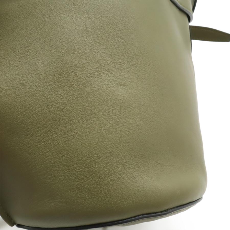 CELINE セリーヌ ビッグバッグ バケット ナノ ハンドバッグ 2WAY ショルダーバッグ 斜め掛け レザー カーキグリーン シルバー金具 187243 | CELINE | 08