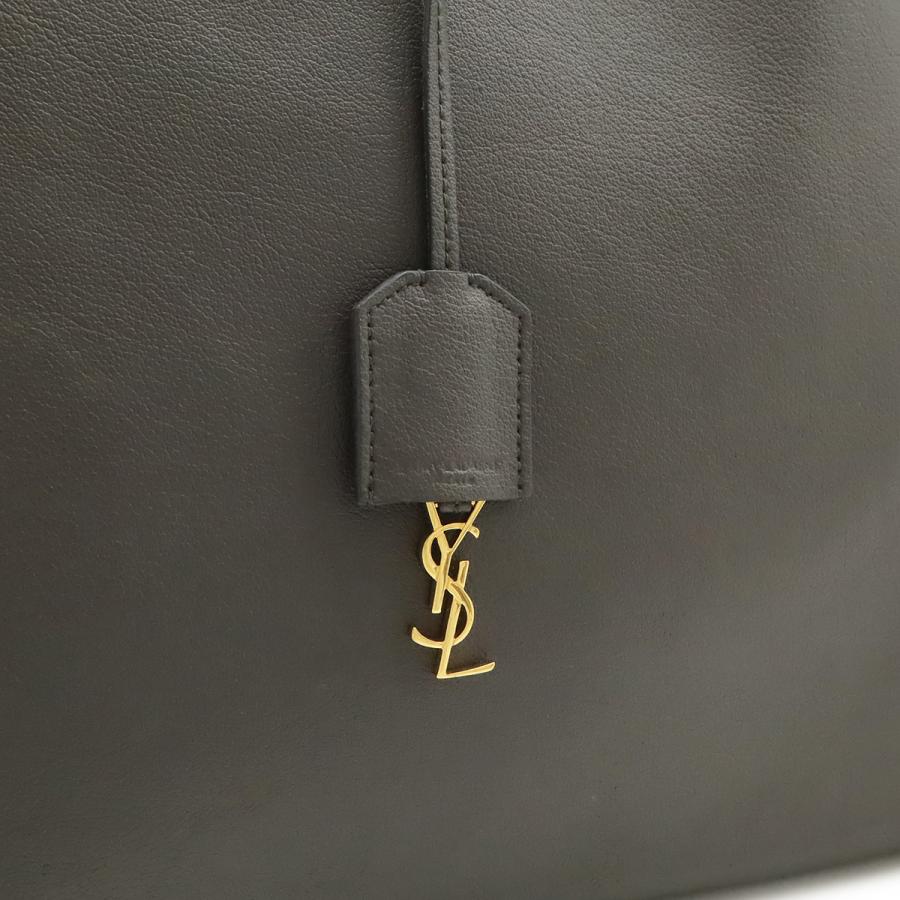 SAINT LAURENT PARIS サン ローラン パリ YSL イブサンローラン ショッピングトート ショルダーバッグ レザー グレー ポーチ付き 394195 |  | 08