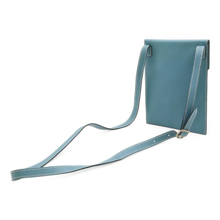 HERMES エルメス アメリー ショルダーバッグ ポシェット 斜め掛け クシュベル レザー ブルージーン 水色 □D刻印 | HERMES | 01