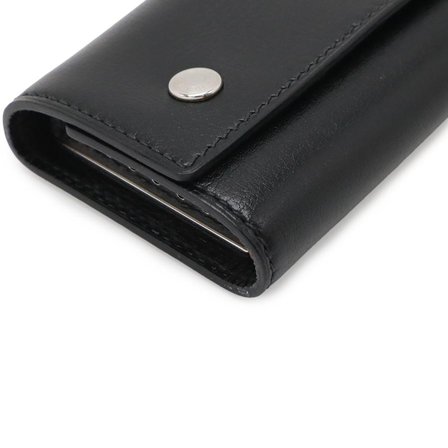 HERMES エルメス セリエ エテュイ クレ6 6連キーケース ボックスカーフ BOXカーフ レザー ブラック 黒 シルバー金具 □I刻印 | HERMES | 02
