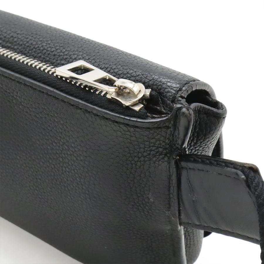 LOEWE ロエベ アナグラム ミリタリー バムバッグ ボディバッグ ショルダーバッグ 斜め掛け レザー ブラック 黒 シルバー金具 317.12AB234 | LOEWE | 03
