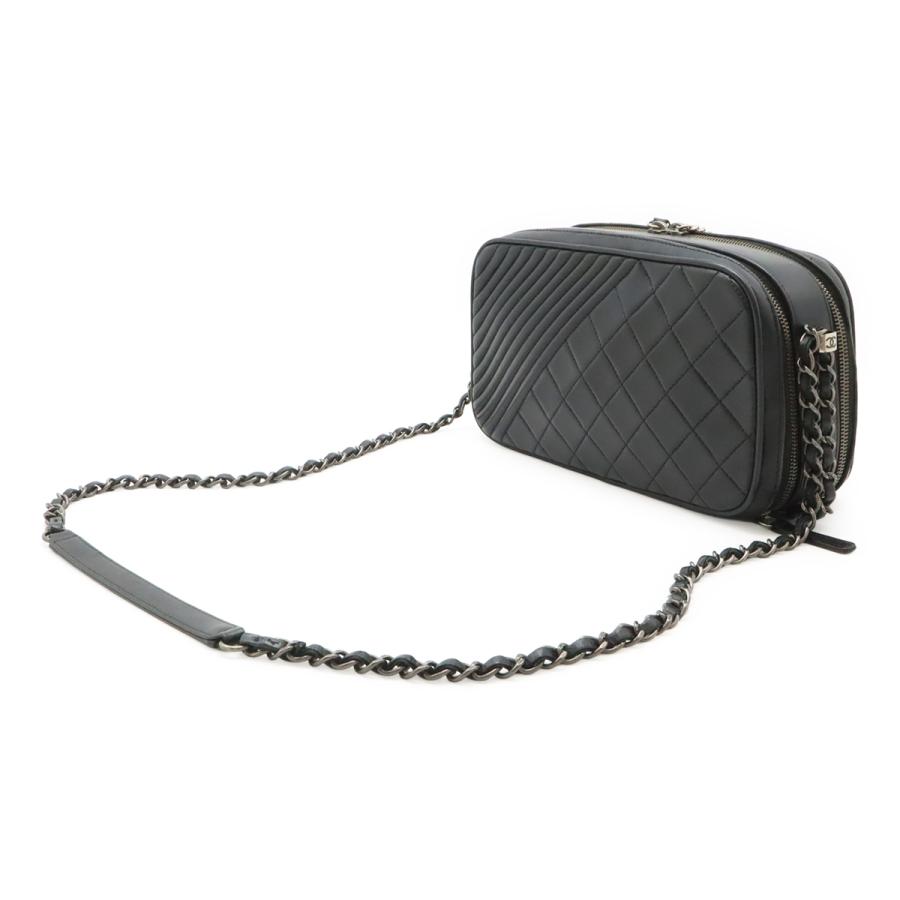 CHANEL シャネル ボーイシャネル カメラバッグ チェーンショルダー ショルダーバッグ ポシェット キルティング レザー ブラック 黒 | CHANEL | 01