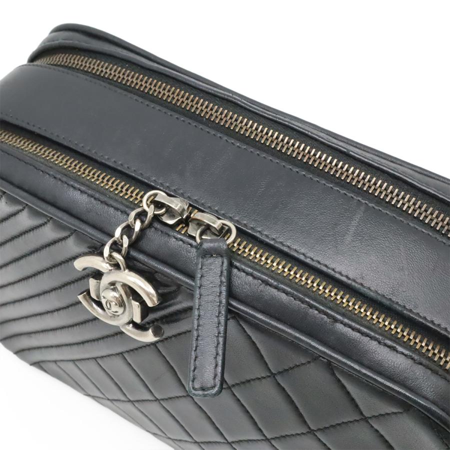 CHANEL シャネル ボーイシャネル カメラバッグ チェーンショルダー ショルダーバッグ ポシェット キルティング レザー ブラック 黒 | CHANEL | 05