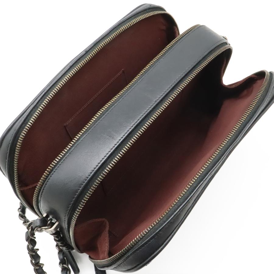 CHANEL シャネル ボーイシャネル カメラバッグ チェーンショルダー ショルダーバッグ ポシェット キルティング レザー ブラック 黒 | CHANEL | 06