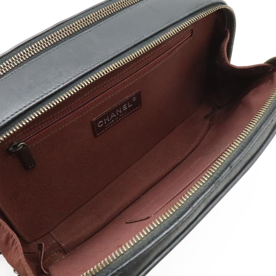 CHANEL シャネル ボーイシャネル カメラバッグ チェーンショルダー ショルダーバッグ ポシェット キルティング レザー ブラック 黒 | CHANEL | 07