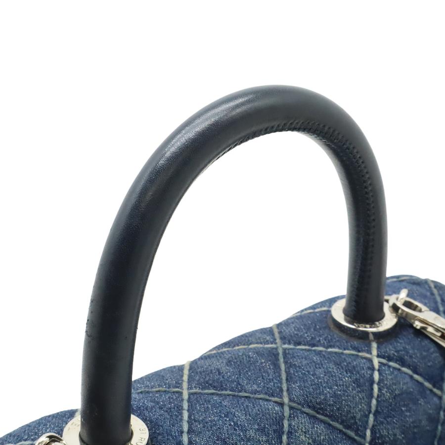 CHANEL シャネル ワイルドステッチ トップハンドル フラップバッグ ココハンドルXS ハンドバッグ 2WAY チェーンショルダー デニム ブルー | CHANEL | 04