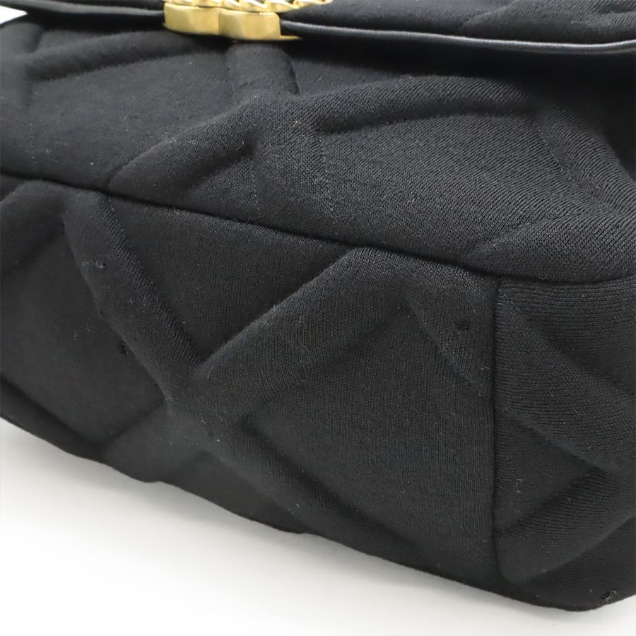 CHANEL シャネル シャネル19 マトラッセ ココマーク チェーンバッグ コットンジャージー ブラック 黒 ゴールド金具 シルバー金具 AS1160 | CHANEL | 02