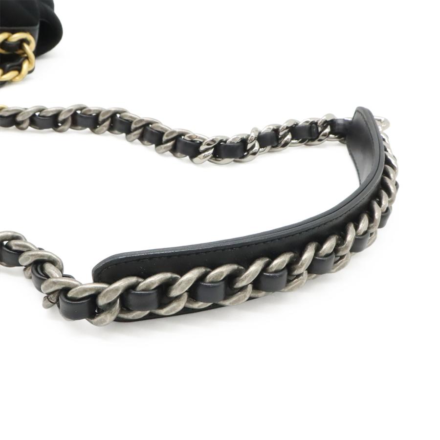 CHANEL シャネル シャネル19 マトラッセ ココマーク チェーンバッグ コットンジャージー ブラック 黒 ゴールド金具 シルバー金具 AS1160 | CHANEL | 04