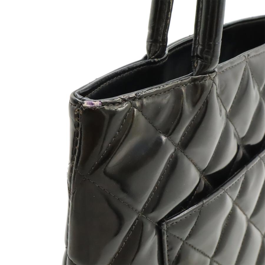 CHANEL シャネル マトラッセ ココマーク 復刻トート トートバッグ ショルダーバッグ エナメル パテントレザー ブラック 黒 ゴールド金具 | CHANEL | 03