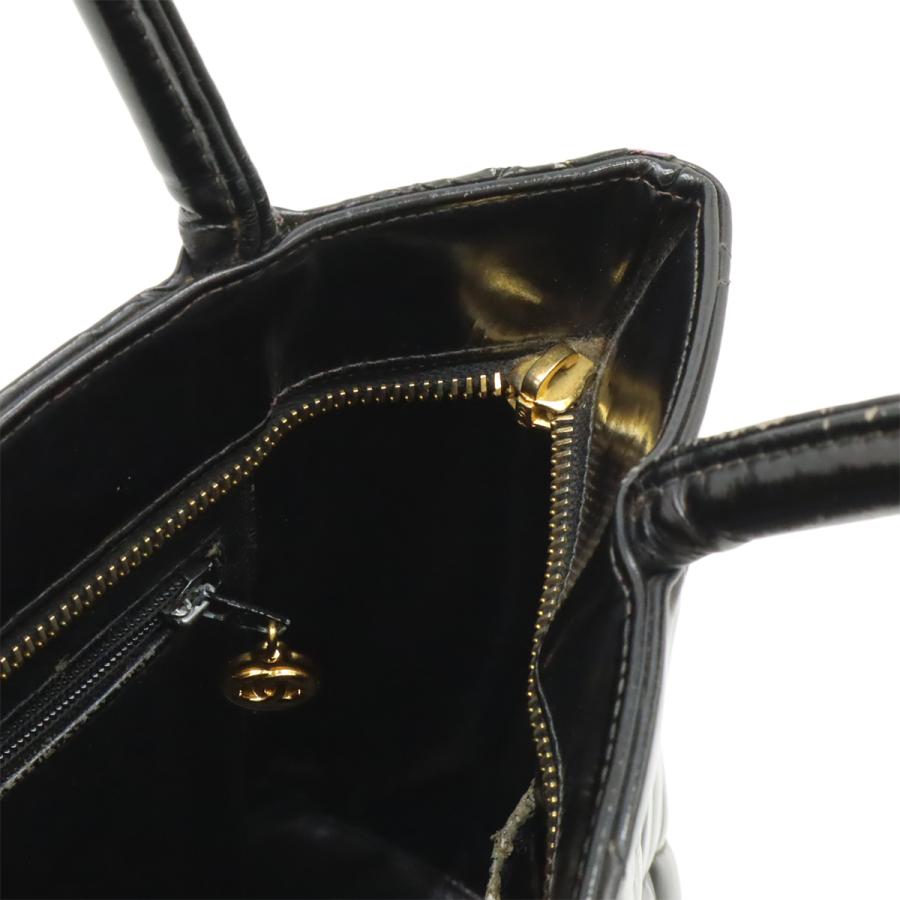 CHANEL シャネル マトラッセ ココマーク 復刻トート トートバッグ ショルダーバッグ エナメル パテントレザー ブラック 黒 ゴールド金具 | CHANEL | 07