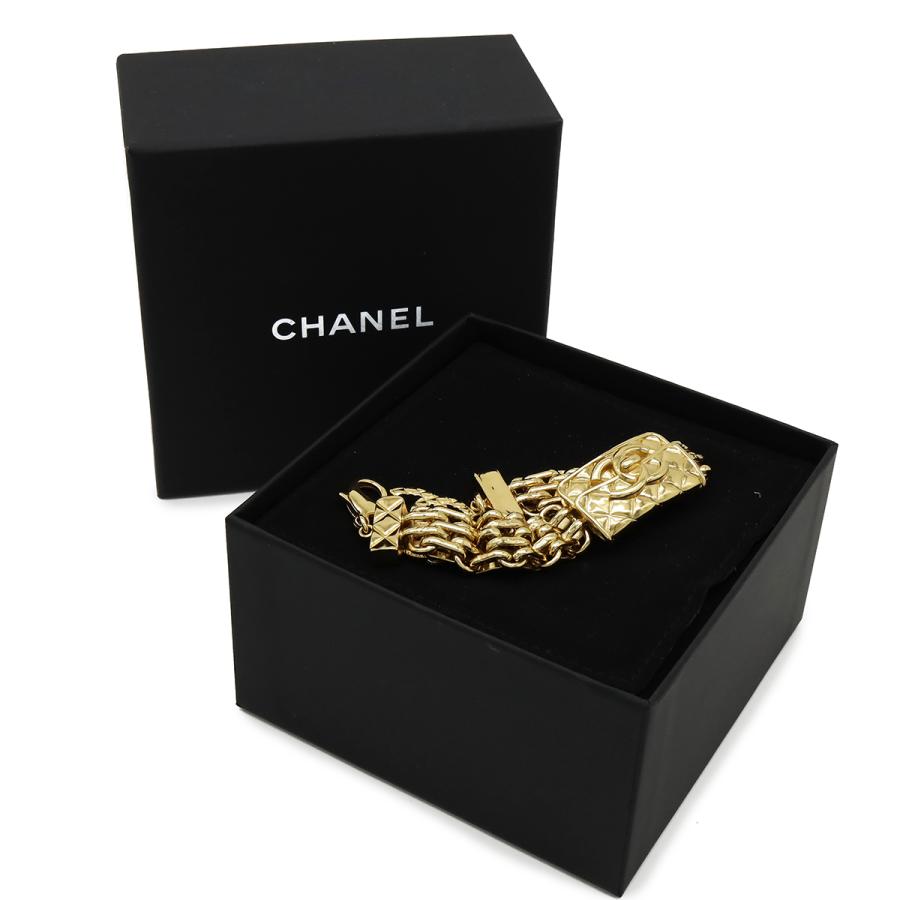 CHANEL シャネル マトラッセ ココマーク チェーン ブレスレット バッグモチーフ GP ゴールド B23 K | CHANEL | 06
