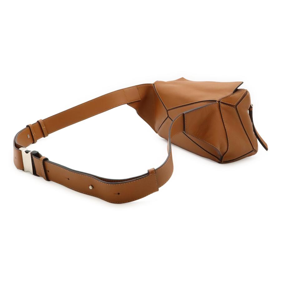 LOEWE ロエベ パズル バムバッグ ミニ ボディバッグ ショルダーバッグ ウエストバッグ レザー ブラウン 茶 シルバー金具 B510U89X02 | LOEWE | 01