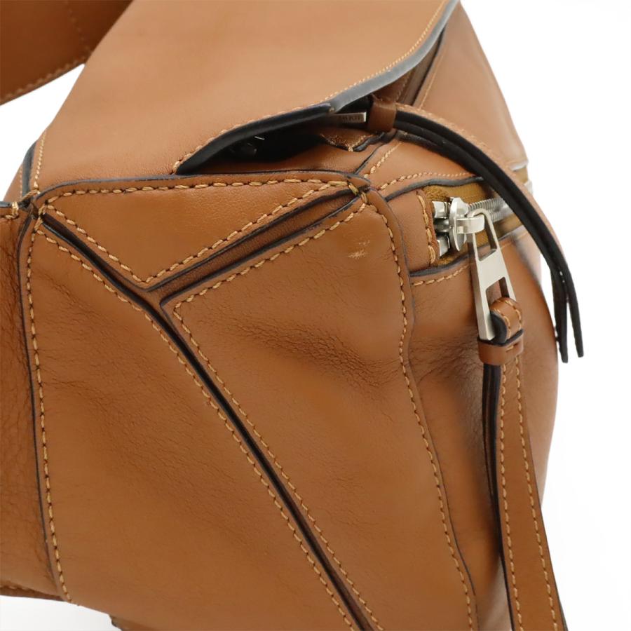 LOEWE ロエベ パズル バムバッグ ミニ ボディバッグ ショルダーバッグ ウエストバッグ レザー ブラウン 茶 シルバー金具 B510U89X02 | LOEWE | 05