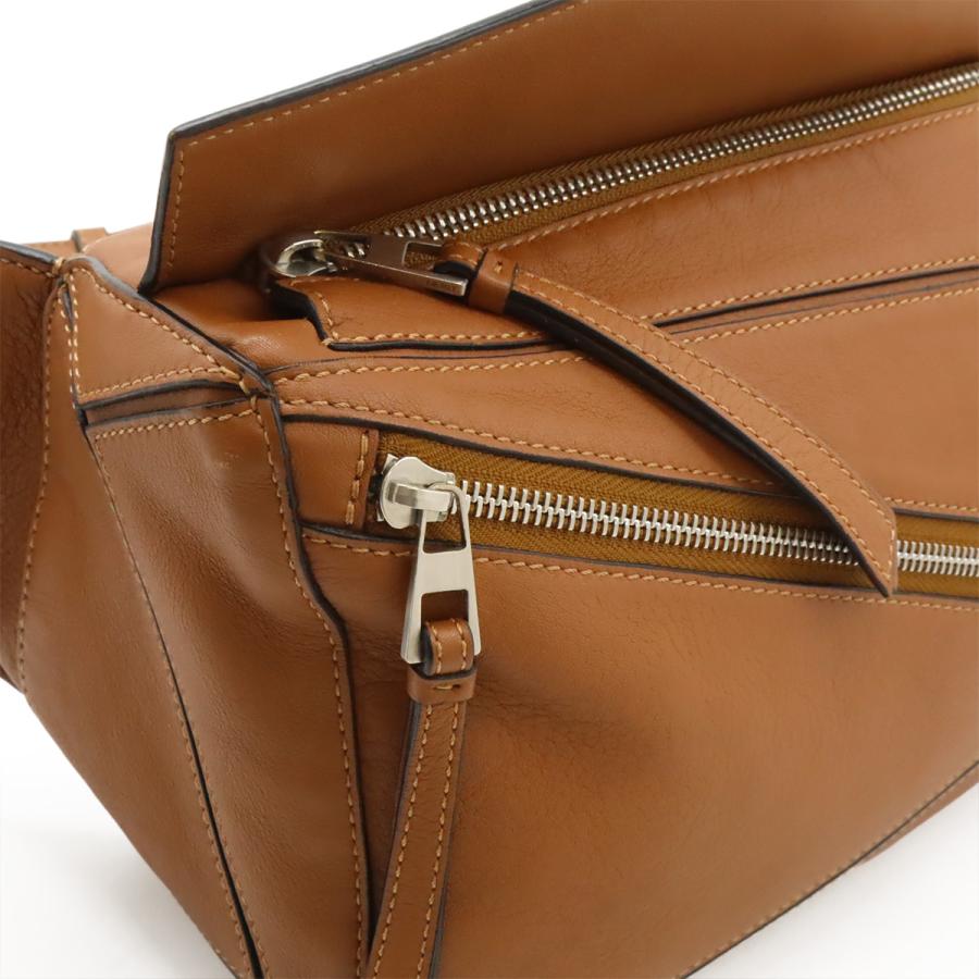 LOEWE ロエベ パズル バムバッグ ミニ ボディバッグ ショルダーバッグ ウエストバッグ レザー ブラウン 茶 シルバー金具 B510U89X02 | LOEWE | 06