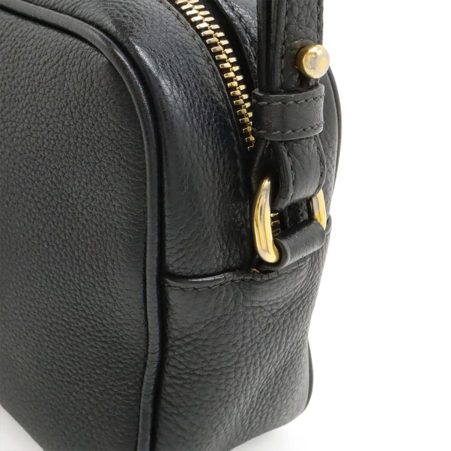 PRADA プラダ VITELLO PHENIX ショルダーバッグ 斜め掛け ポシェット レザー NERO 黒 ブラック ゴールド金具 国内アウトレット購入品 | PRADA | 03
