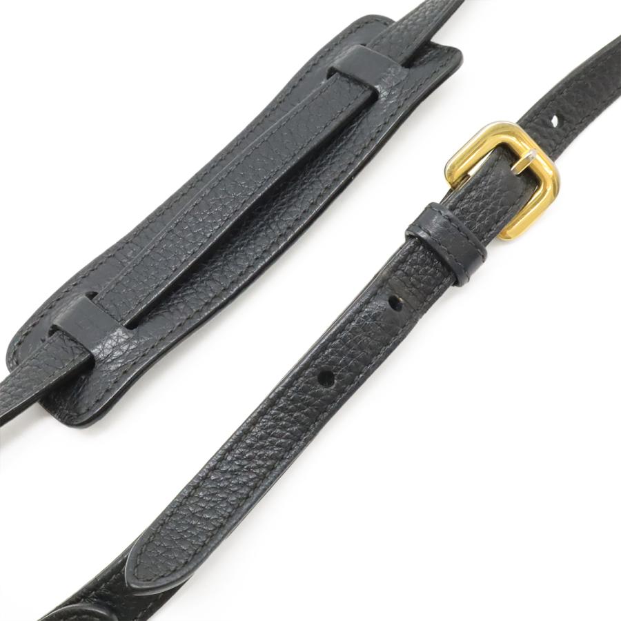 PRADA プラダ VITELLO PHENIX ショルダーバッグ 斜め掛け ポシェット レザー NERO 黒 ブラック ゴールド金具 国内アウトレット購入品 | PRADA | 05