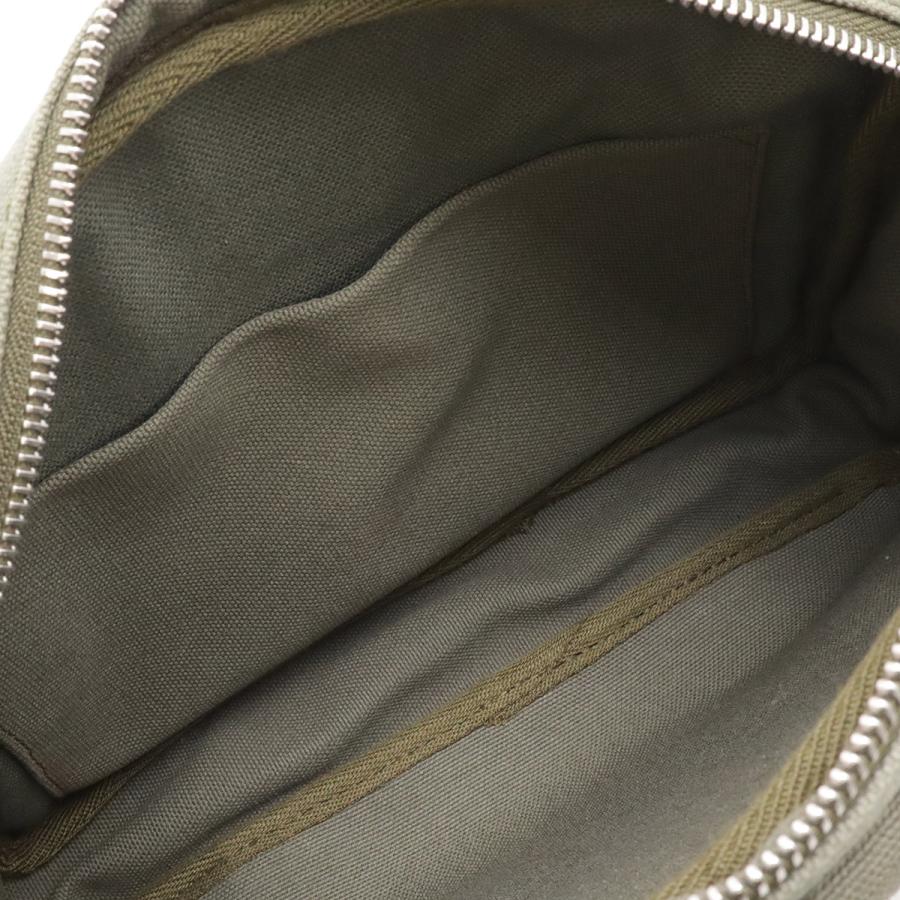 LOEWE ロエベ ロゴ ミリタリーメッセンジャーバッグ XS ショルダーバッグ キャンバス レザー カーキグリーン シルバー金具 B314A72X01 | LOEWE | 05
