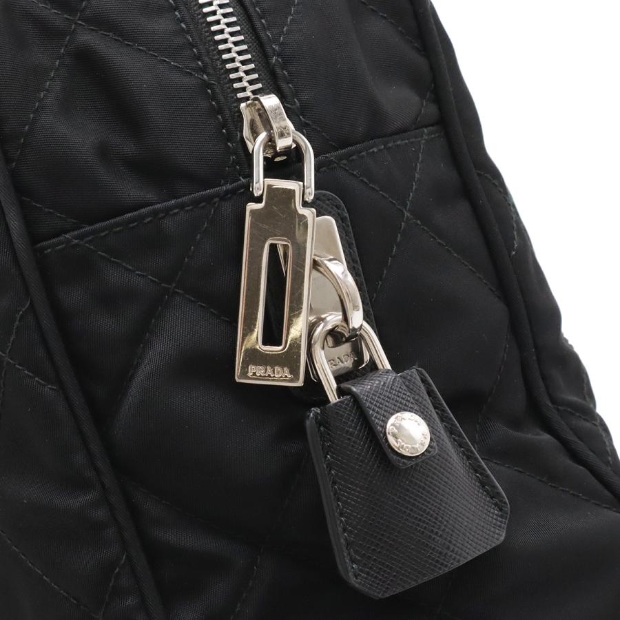 PRADA プラダ インプントゥ チェーンショルダー ショルダーバッグ ナイロン NERO 黒 ブラック シルバー金具 1BB903 | PRADA | 04