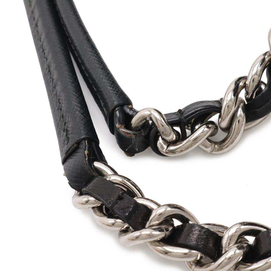 PRADA プラダ インプントゥ チェーンショルダー ショルダーバッグ ナイロン NERO 黒 ブラック シルバー金具 1BB903 | PRADA | 05