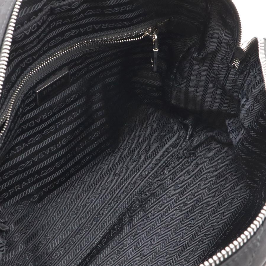 PRADA プラダ インプントゥ チェーンショルダー ショルダーバッグ ナイロン NERO 黒 ブラック シルバー金具 1BB903 | PRADA | 06