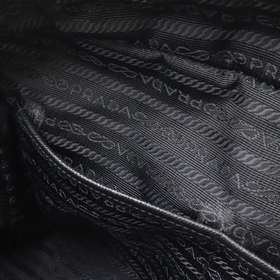PRADA プラダ インプントゥ チェーンショルダー ショルダーバッグ ナイロン NERO 黒 ブラック シルバー金具 1BB903 | PRADA | 07