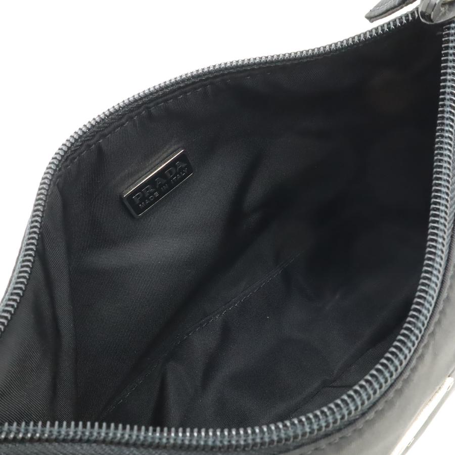 PRADA プラダ トライアングルロゴ プラダスポーツ アクセサリーポーチ ハンドバッグ 小物入れ ナイロン NERO 黒 ブラック MV515 | PRADA | 05