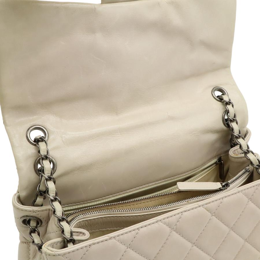 CHANEL シャネル マトラッセ チェーンショルダー ショルダーバッグ エイジドカーフスキン レザー サンドベージュ | CHANEL | 05