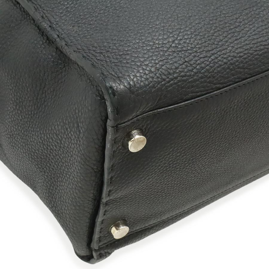 FENDI フェンディ モンスター バグス セレリア ピーカブー トートバッグ 2WAY ショルダーバッグ レザー ブラック 黒 シルバー金具 7VA354 | FENDI | 02