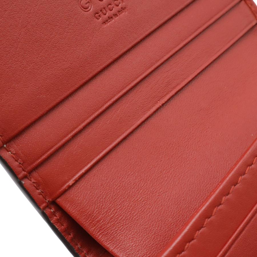 GUCCI グッチ GGブルームス GGスプリーム コンパクトウォレット 2つ折り財布 二つ折り フラワー 花柄 PVC ブルー系マルチ アウトレット品 | GUCCI | 04