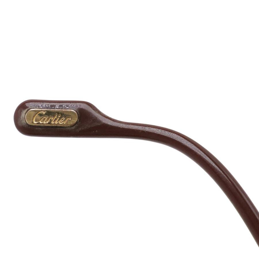 Cartier カルティエ トリニティ サングラス アイウェア オーバルシェイプ 度入り ライトブラウンレンズ ゴールド金具 | Cartier | 05
