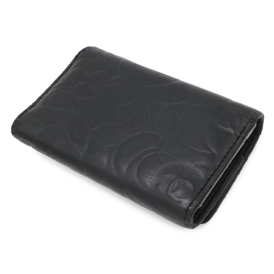 CHANEL シャネル カメリア ココマーク 6連キーケース レザー ブラック 黒 シルバー金具 A47436 | CHANEL | 01
