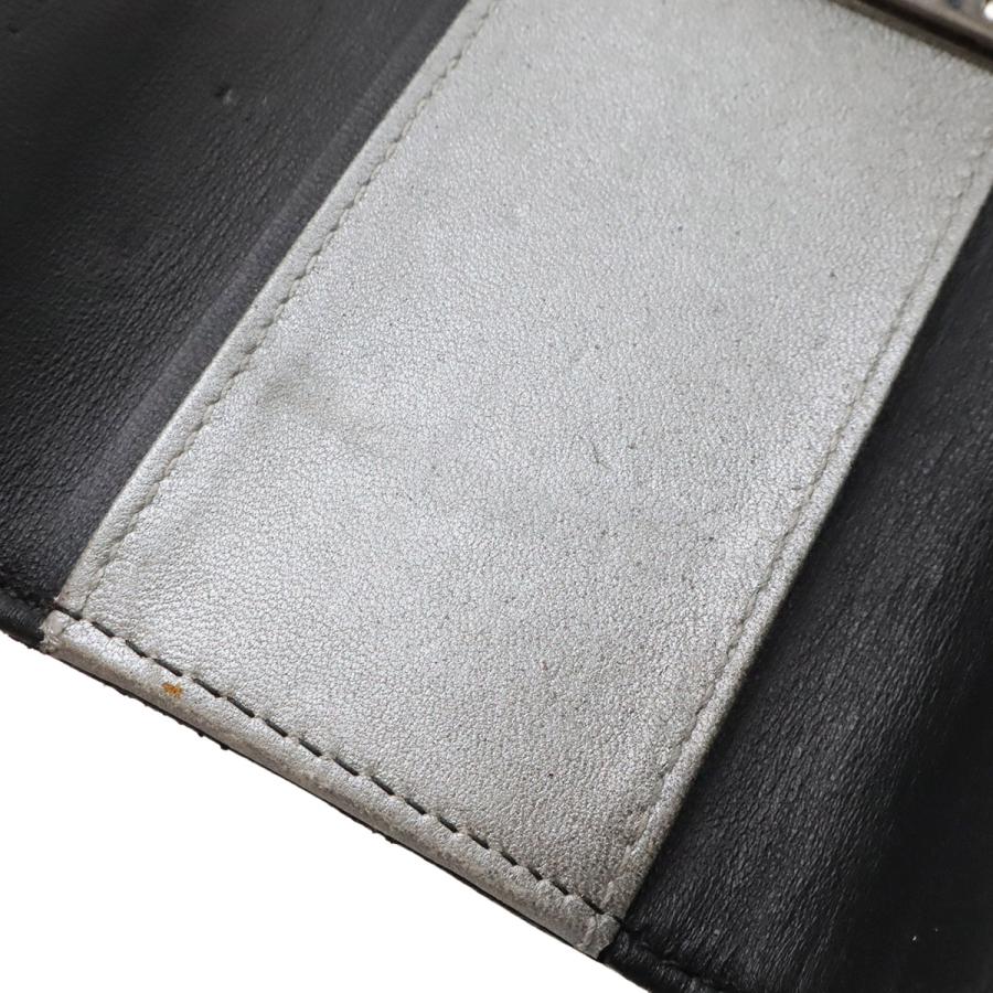 CHANEL シャネル カメリア ココマーク 6連キーケース レザー ブラック 黒 シルバー金具 A47436 | CHANEL | 05
