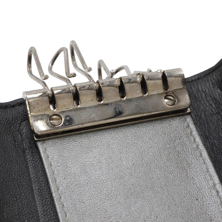 CHANEL シャネル カメリア ココマーク 6連キーケース レザー ブラック 黒 シルバー金具 A47436 | CHANEL | 06