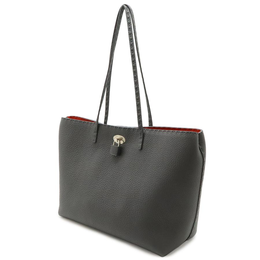 FENDI フェンディ カルラ セレリア トートバッグ ショルダーバッグ ショルダートート セミショルダー レザー グレー レッド 赤 | FENDI | 01