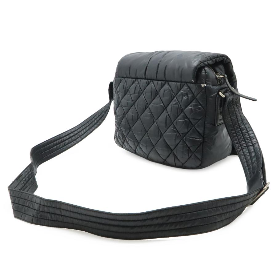 CHANEL シャネル コココクーン マトラッセ スモールメッセンジャー ショルダーバッグ 斜め掛け ナイロン レザー ブラック 黒 | CHANEL | 01