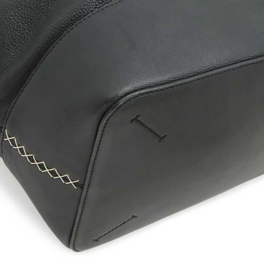 LOEWE ロエベ ミッドナイト バケット ショルダーバッグ 2WAY ハンドバッグ 巾着型 レザー ブラック 黒 ゴールド金具 327.12KR99 | LOEWE | 02