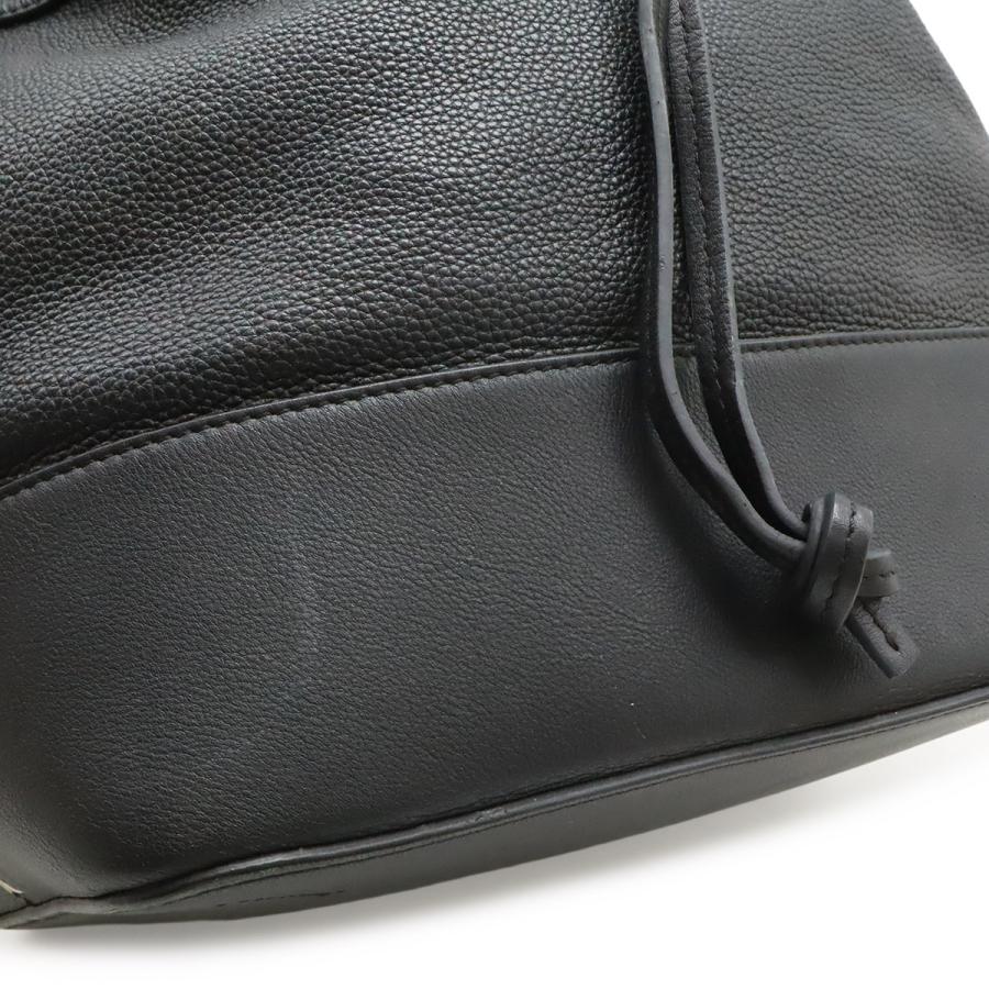 LOEWE ロエベ ミッドナイト バケット ショルダーバッグ 2WAY ハンドバッグ 巾着型 レザー ブラック 黒 ゴールド金具 327.12KR99 | LOEWE | 08