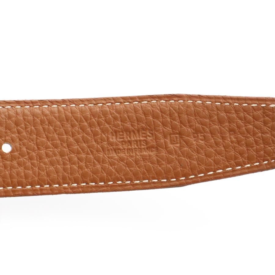 HERMES エルメス Hベルト Hバックル リバーシブル ボックスカーフ トリヨンクレマンス ブラック ゴールド ブラウン ゴールド金具 #95 | HERMES | 07