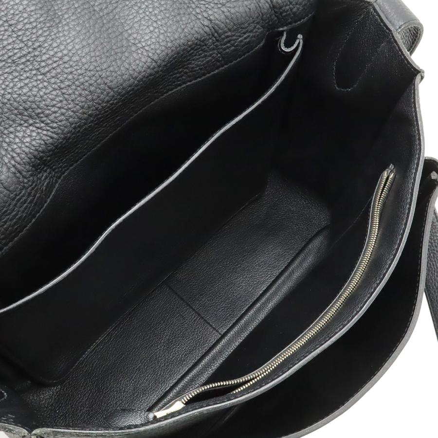 HERMES エルメス スティーブ ブザス35 ショルダーバッグ 斜め掛け トリヨンクレマンス レザー ブラック 黒 シルバー金具  K刻印 | HERMES | 05