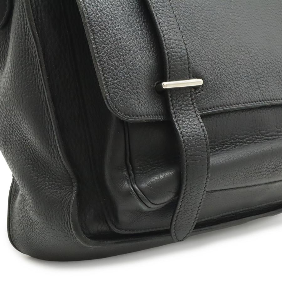 HERMES エルメス スティーブ ブザス35 ショルダーバッグ 斜め掛け トリヨンクレマンス レザー ブラック 黒 シルバー金具  K刻印 | HERMES | 07