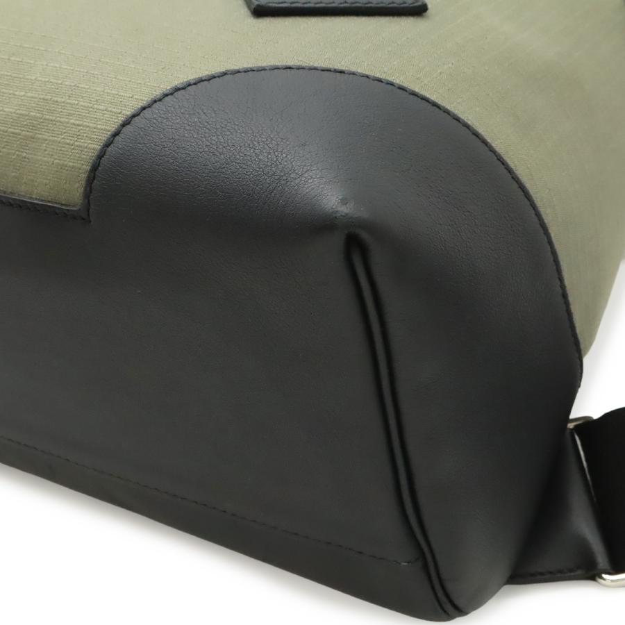 HERMES エルメス サックアド オールバッグ バックパック リュックサック ヴォースイフト レザー トワルビヴァーク ブラック 黒 カーキ | HERMES | 02