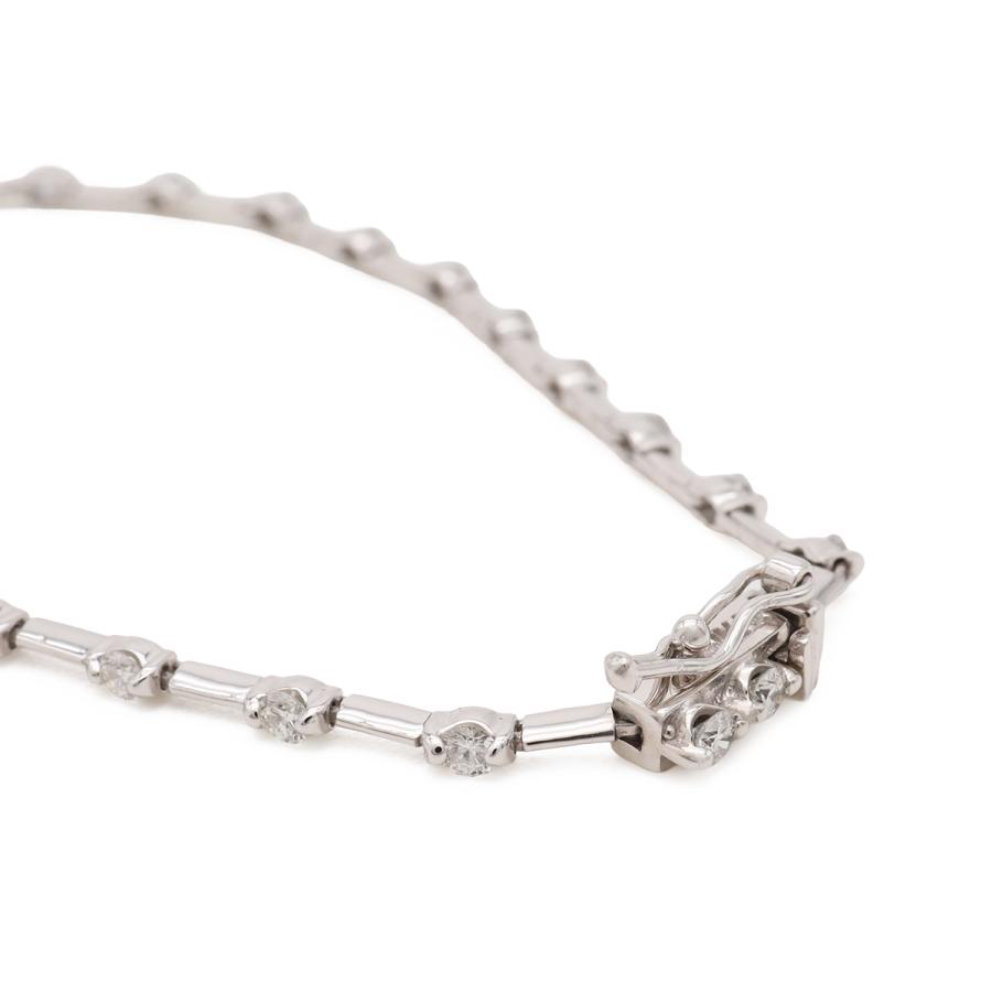 De Beers デビアス LINE ライン ダイヤモンド ブレスレット ステーションブレスレット K18WG 750WG ホワイトゴールド D1.25ct | DE BEERS | 02