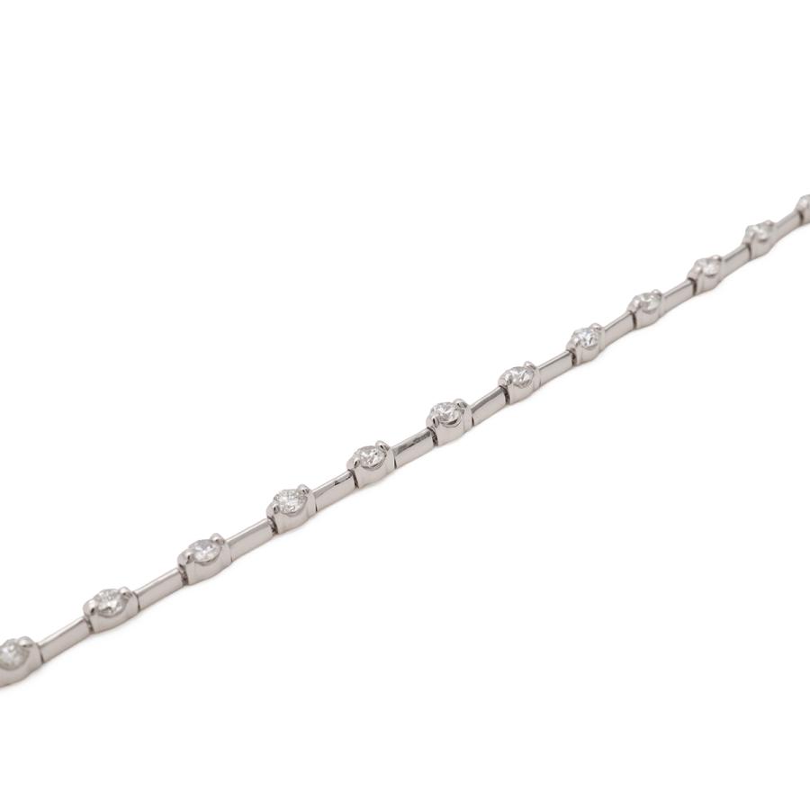 De Beers デビアス LINE ライン ダイヤモンド ブレスレット ステーションブレスレット K18WG 750WG ホワイトゴールド D1.25ct | DE BEERS | 03