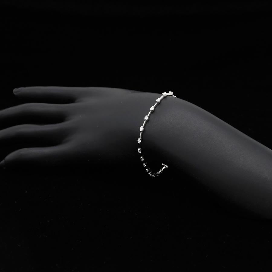 De Beers デビアス LINE ライン ダイヤモンド ブレスレット ステーションブレスレット K18WG 750WG ホワイトゴールド D1.25ct | DE BEERS | 05