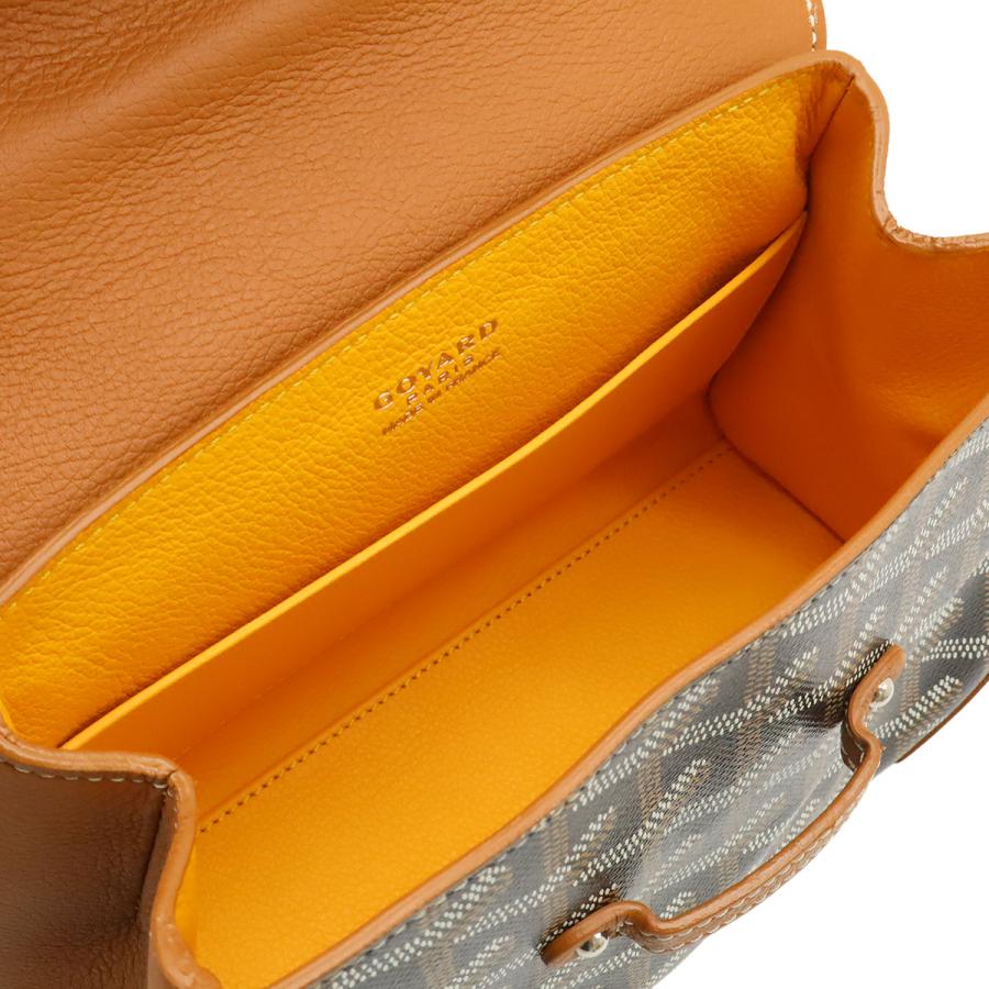 GOYARD ゴヤール サイゴン ミニ ハンドバッグ ウッドハンドル 2WAY ショルダーバッグ ヘリンボーン柄 PVC ブラウン ブラック | GOYARD | 06