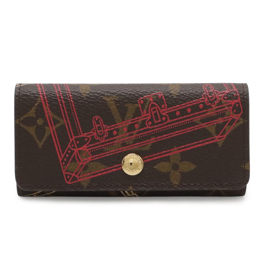 LOUIS VUITTON ルイ ヴィトン モノグラム ミュルティクレ4 4連キーケース トランクイラスト 2014年クリスマス限定 M58509 | LOUIS VUITTON