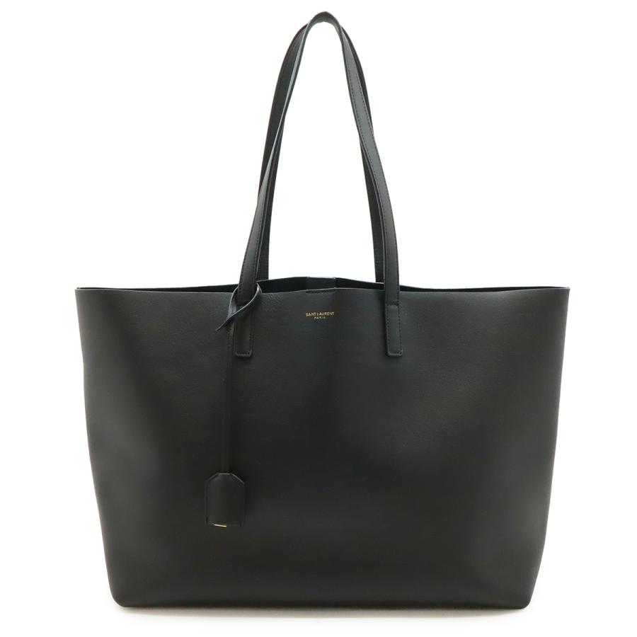 SAINT LAURENT PARIS サン ローラン パリ イブサンローラン イーストウエスト ショッピングバッグ トートバッグ レザー ブラック | 
