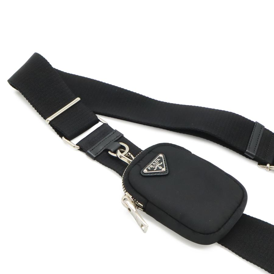 PRADA プラダ スモール パデッド トートバッグ ハンドバッグ 2WAY ショルダーバッグ ナイロン レザー NERO ブラック シルバー金具 | PRADA | 08